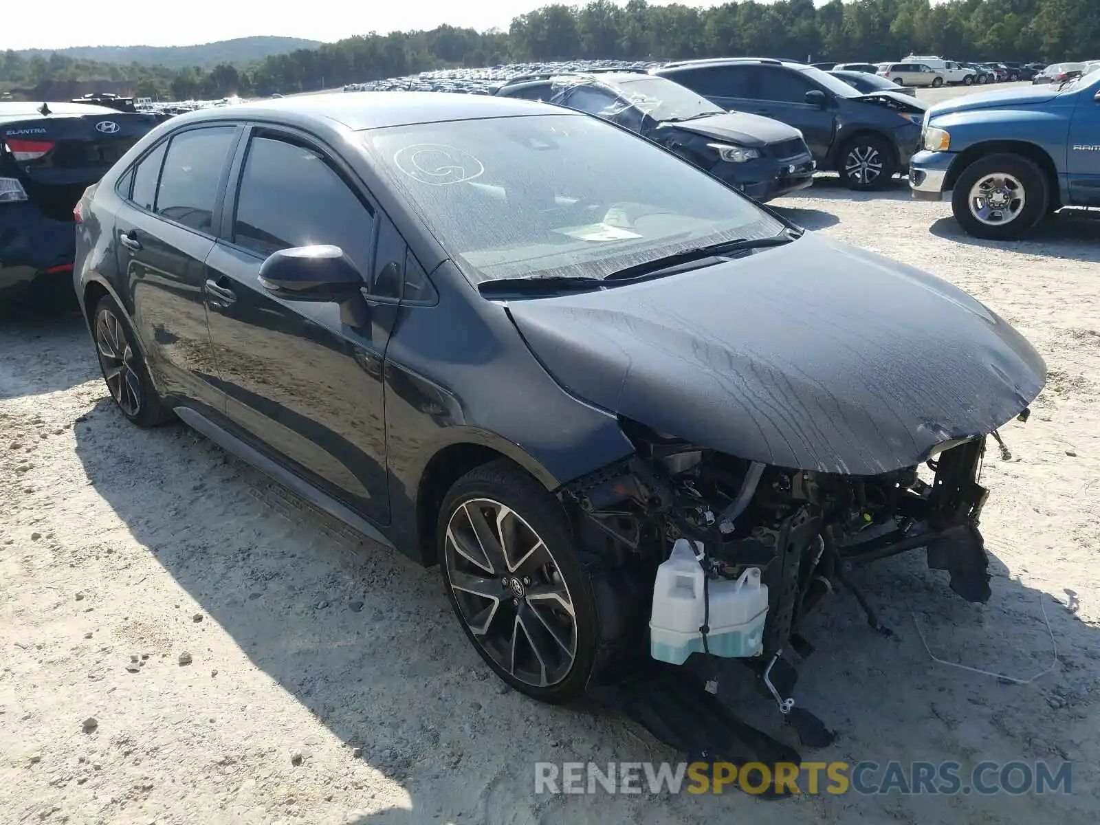 1 Photograph of a damaged car JTDS4RCEXLJ013717 TOYOTA COROLLA 2020