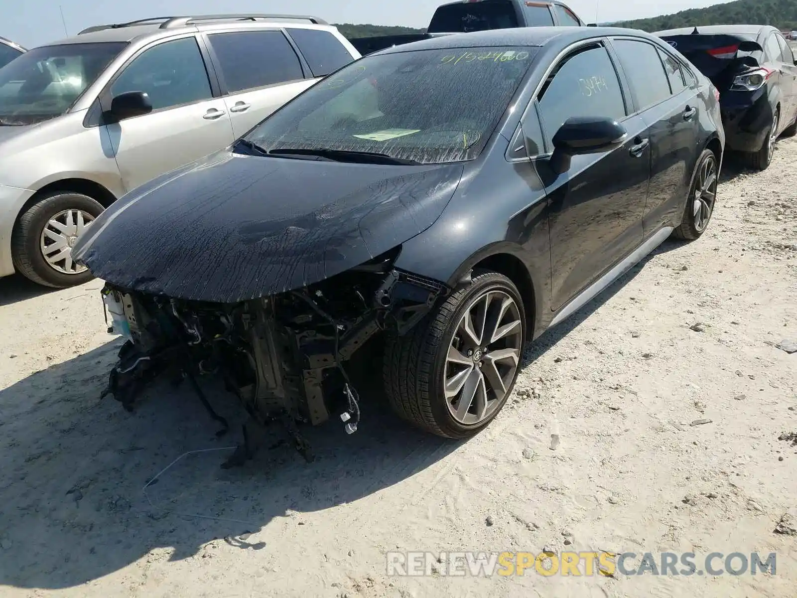 2 Photograph of a damaged car JTDS4RCEXLJ013717 TOYOTA COROLLA 2020