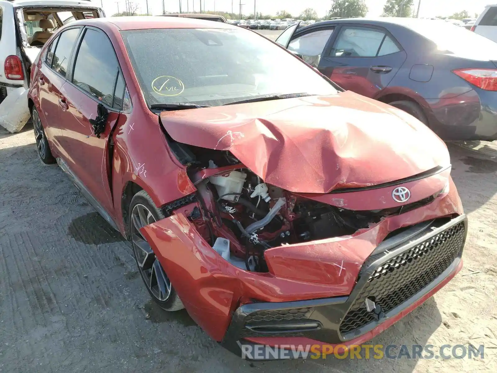 1 Photograph of a damaged car JTDS4RCEXLJ015709 TOYOTA COROLLA 2020