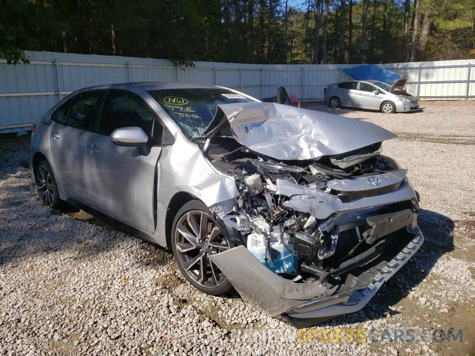 1 Photograph of a damaged car JTDS4RCEXLJ016519 TOYOTA COROLLA 2020