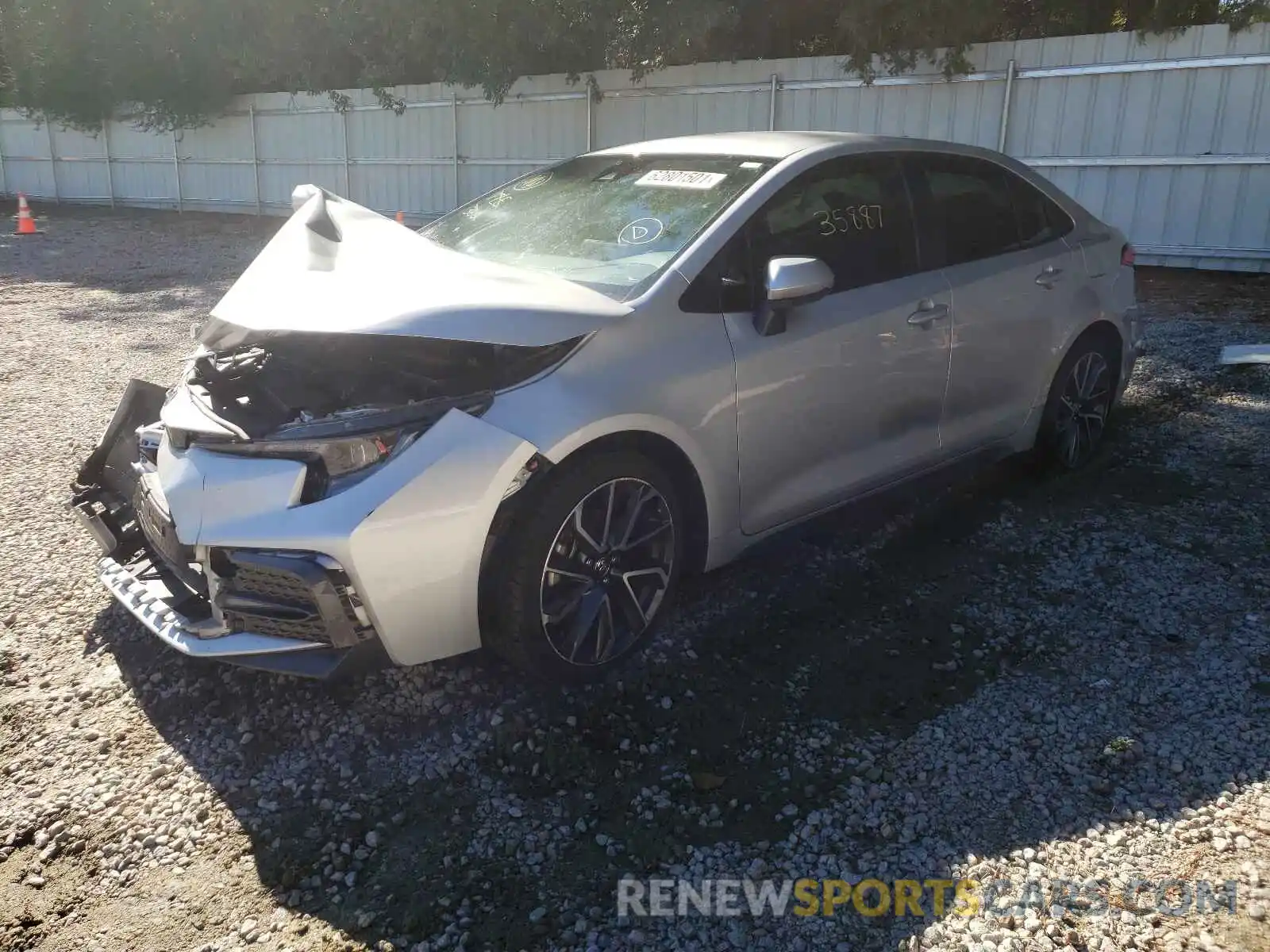 2 Photograph of a damaged car JTDS4RCEXLJ016519 TOYOTA COROLLA 2020