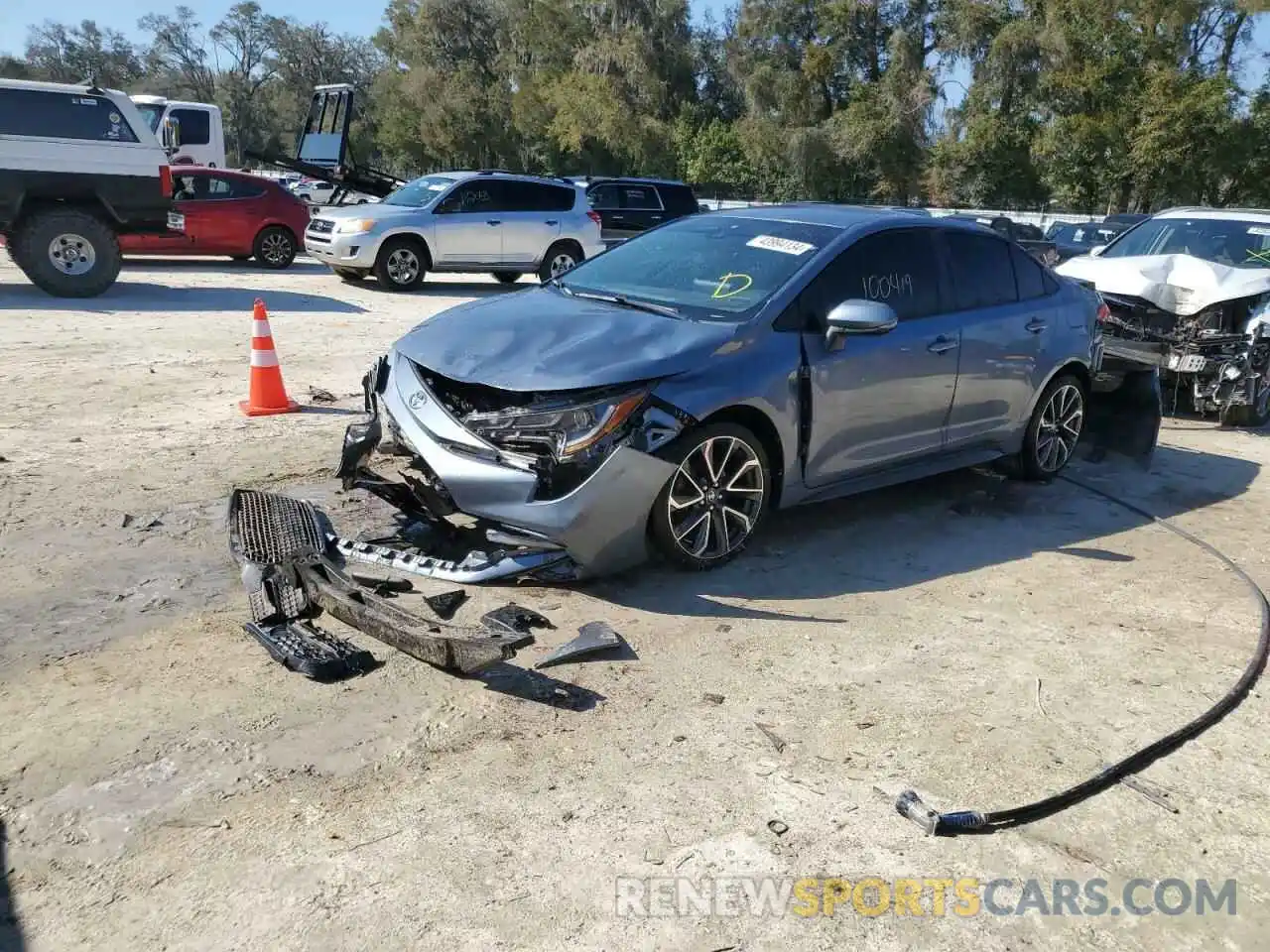 1 Photograph of a damaged car JTDS4RCEXLJ016987 TOYOTA COROLLA 2020