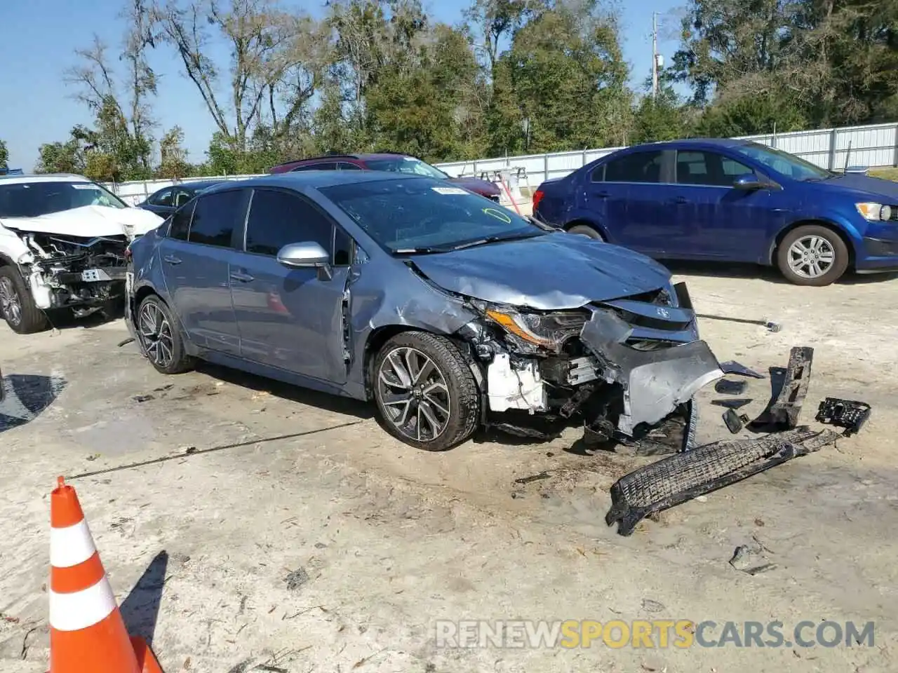 4 Фотография поврежденного автомобиля JTDS4RCEXLJ016987 TOYOTA COROLLA 2020