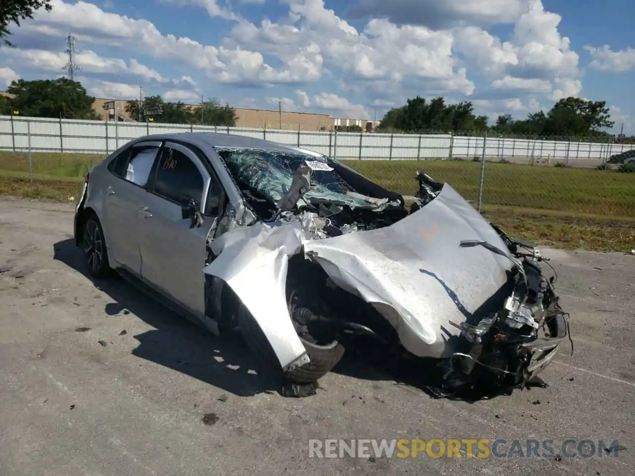 1 Photograph of a damaged car JTDS4RCEXLJ017198 TOYOTA COROLLA 2020