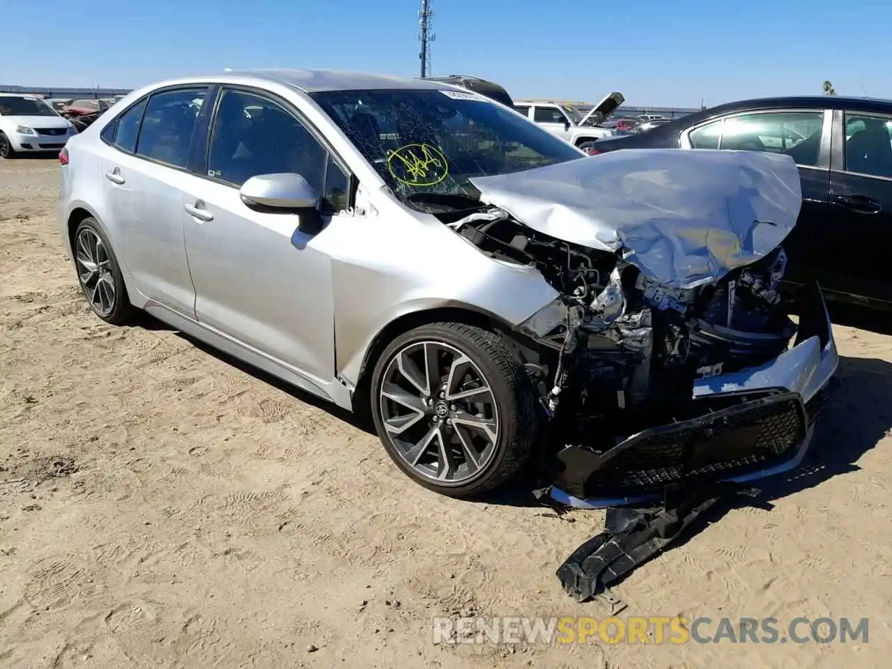 1 Photograph of a damaged car JTDS4RCEXLJ017542 TOYOTA COROLLA 2020