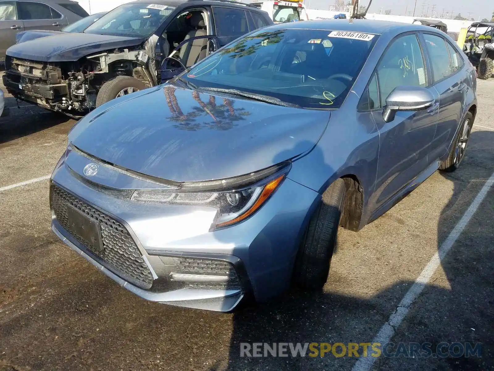 2 Photograph of a damaged car JTDS4RCEXLJ017699 TOYOTA COROLLA 2020