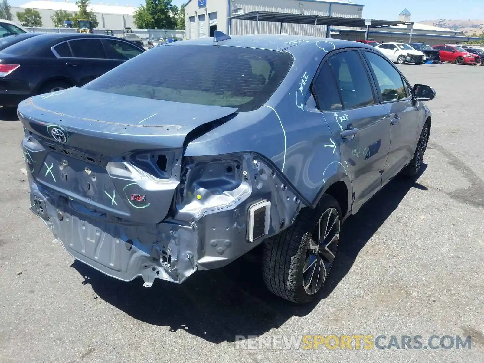 4 Photograph of a damaged car JTDS4RCEXLJ019307 TOYOTA COROLLA 2020