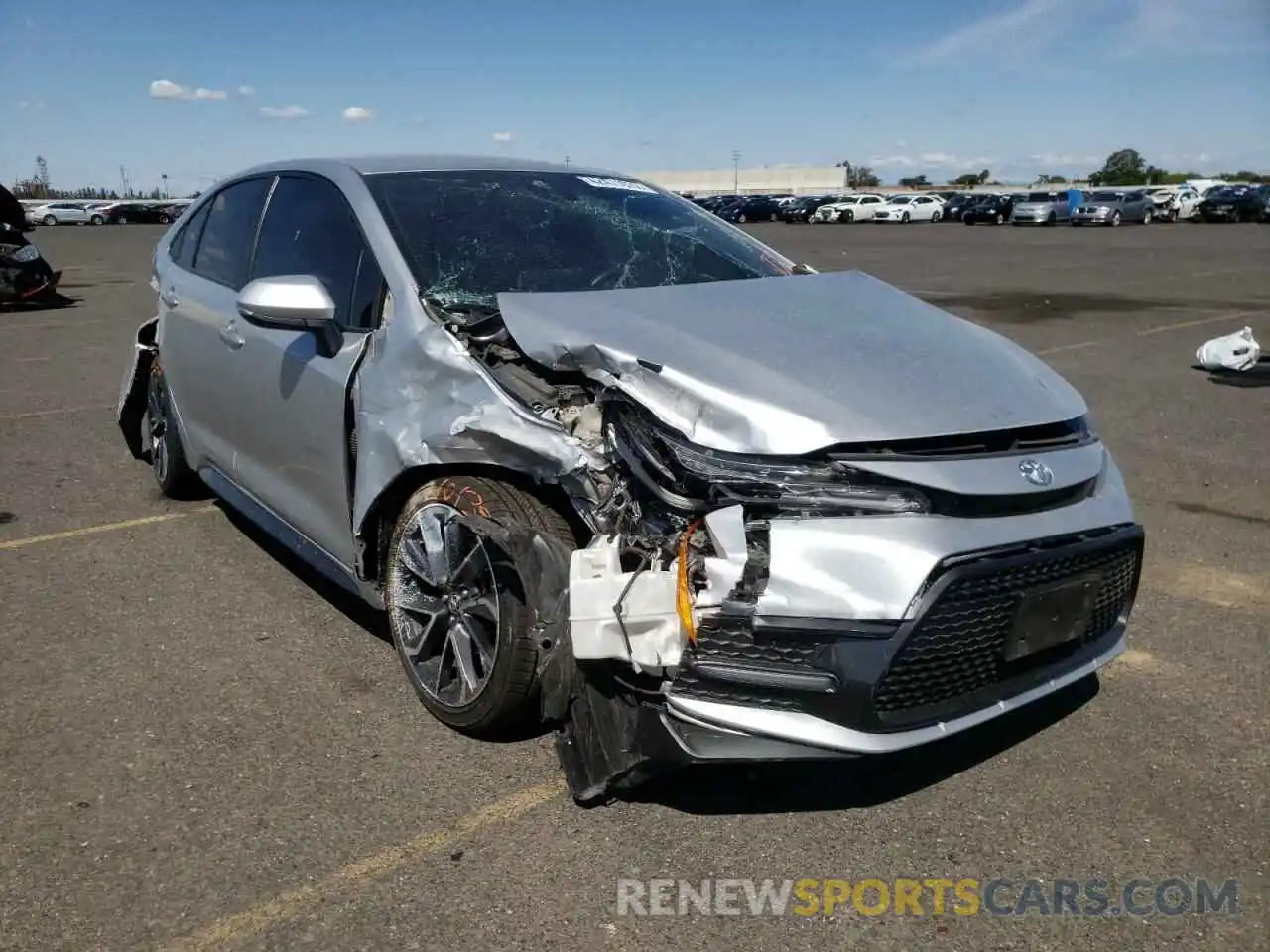 1 Photograph of a damaged car JTDS4RCEXLJ020294 TOYOTA COROLLA 2020