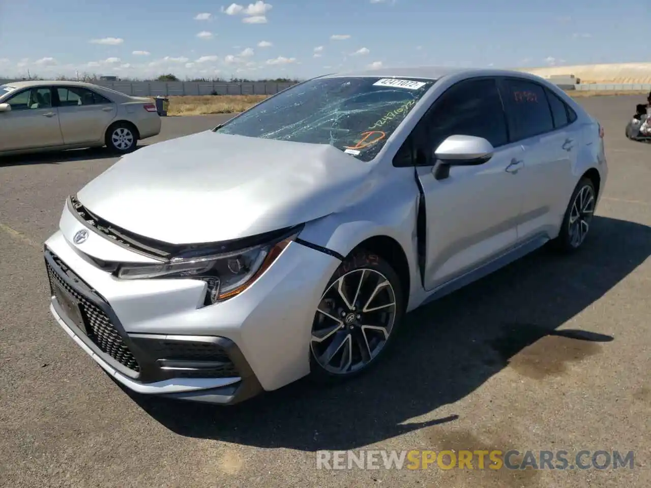 2 Photograph of a damaged car JTDS4RCEXLJ020294 TOYOTA COROLLA 2020