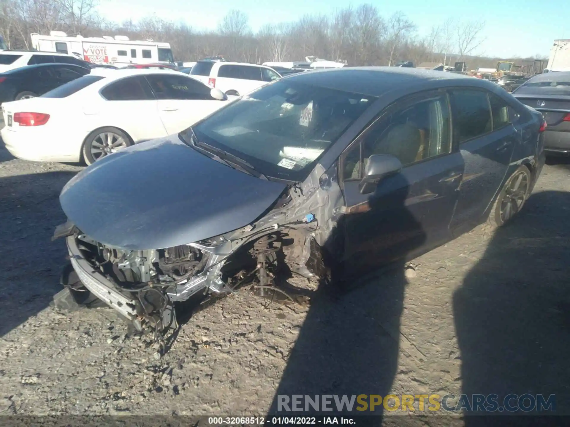 2 Photograph of a damaged car JTDS4RCEXLJ020599 TOYOTA COROLLA 2020