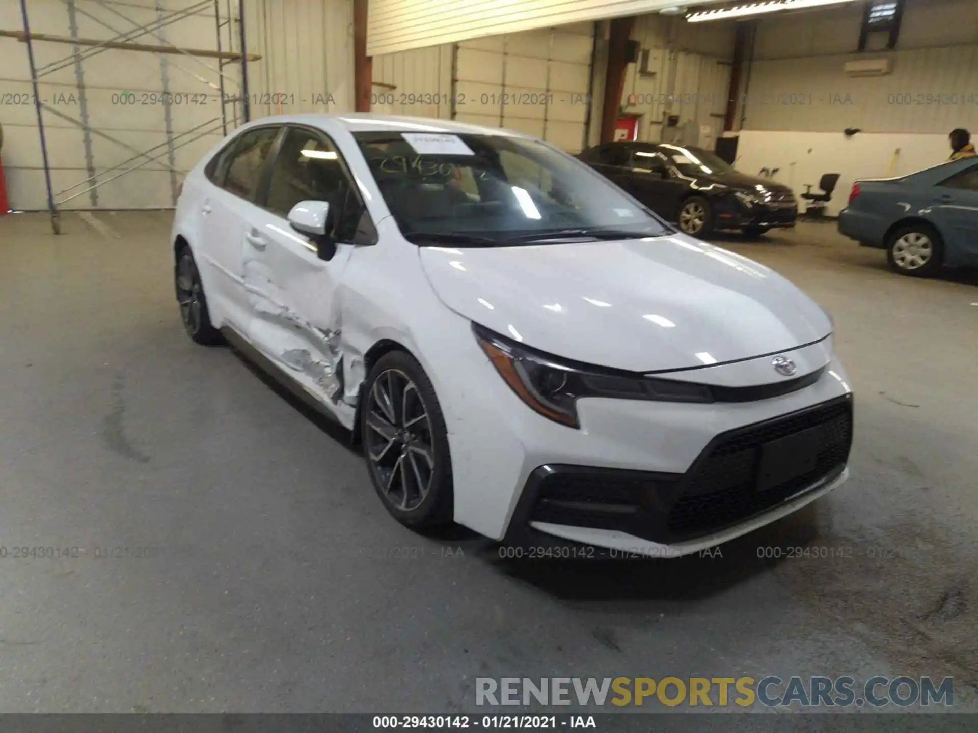 1 Photograph of a damaged car JTDS4RCEXLJ021042 TOYOTA COROLLA 2020