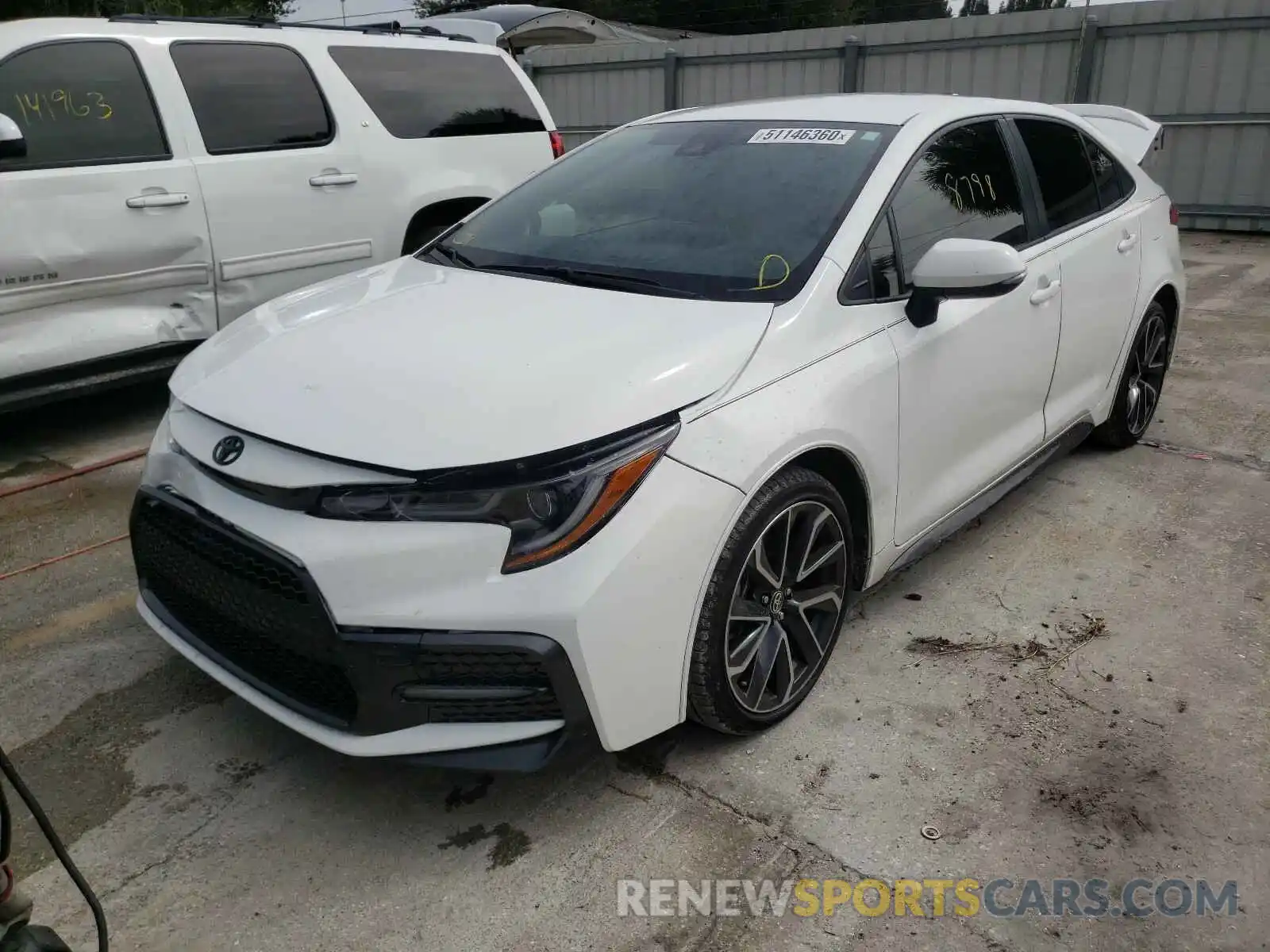 2 Photograph of a damaged car JTDS4RCEXLJ022367 TOYOTA COROLLA 2020