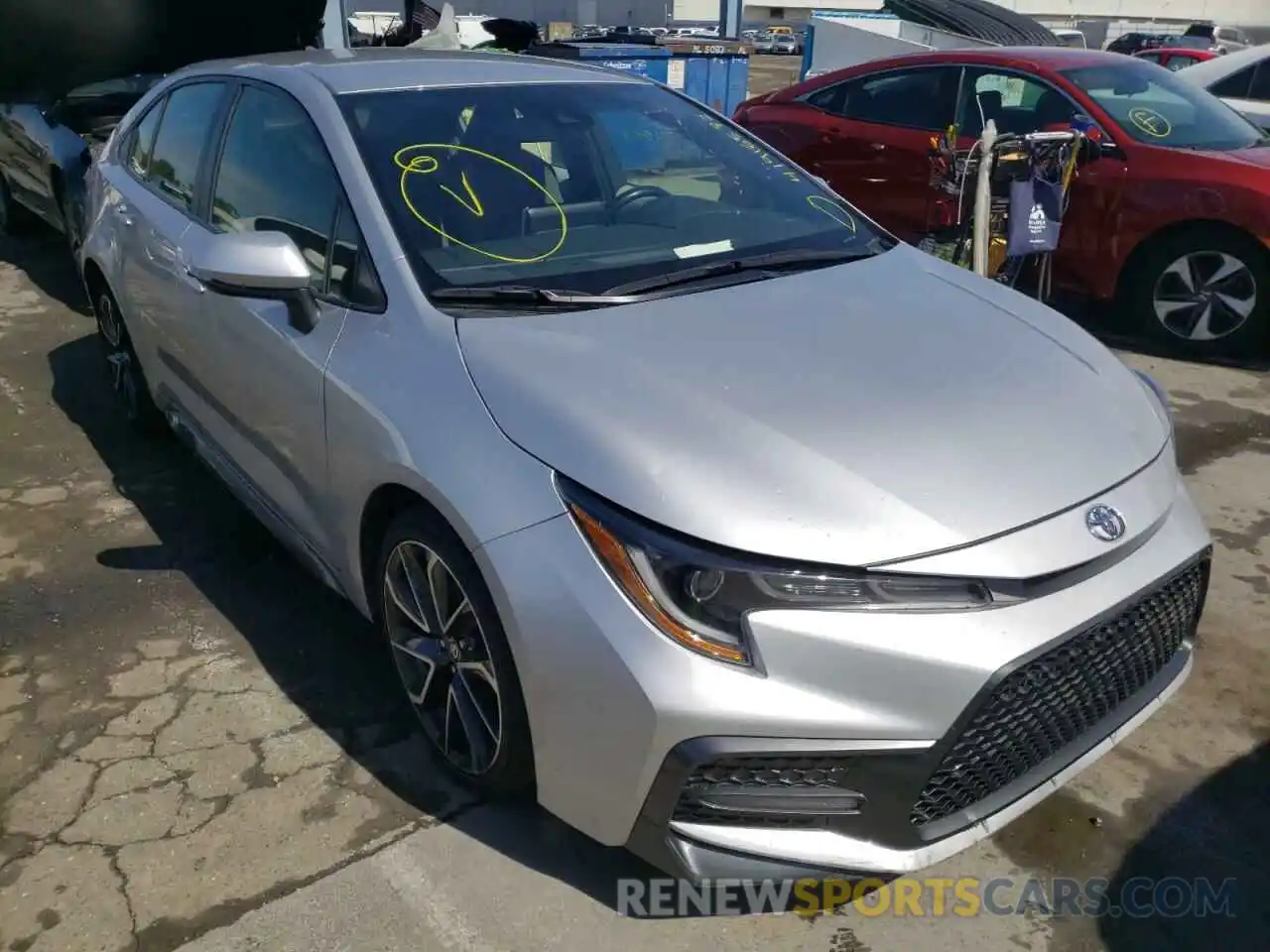 1 Photograph of a damaged car JTDS4RCEXLJ022708 TOYOTA COROLLA 2020