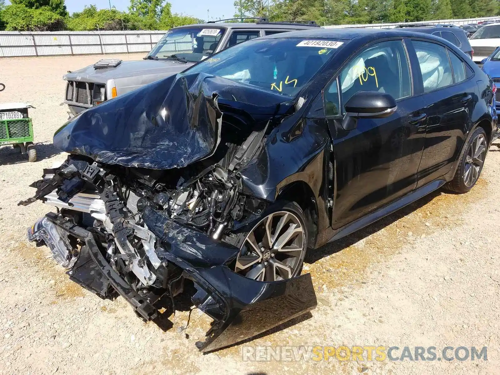 2 Photograph of a damaged car JTDS4RCEXLJ022773 TOYOTA COROLLA 2020