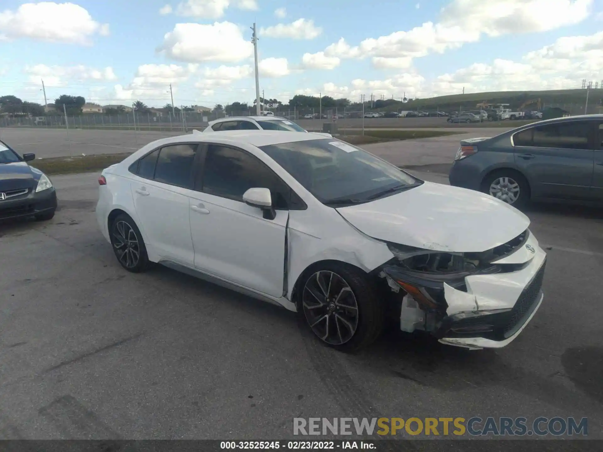 1 Photograph of a damaged car JTDS4RCEXLJ023602 TOYOTA COROLLA 2020