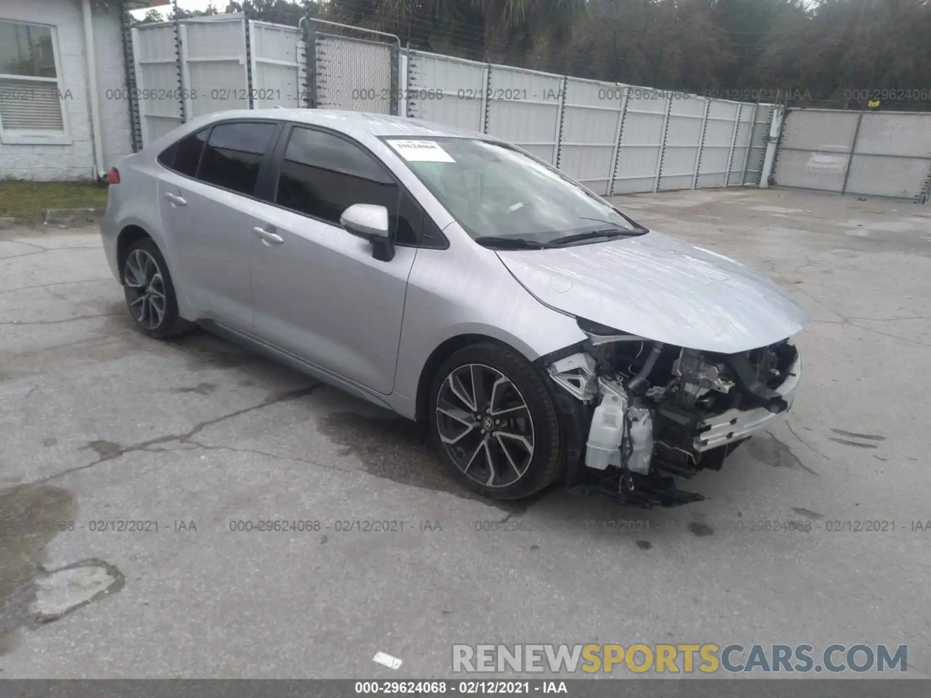 1 Photograph of a damaged car JTDS4RCEXLJ025026 TOYOTA COROLLA 2020