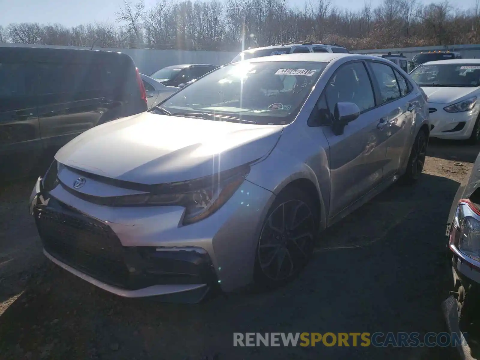 2 Photograph of a damaged car JTDS4RCEXLJ025303 TOYOTA COROLLA 2020