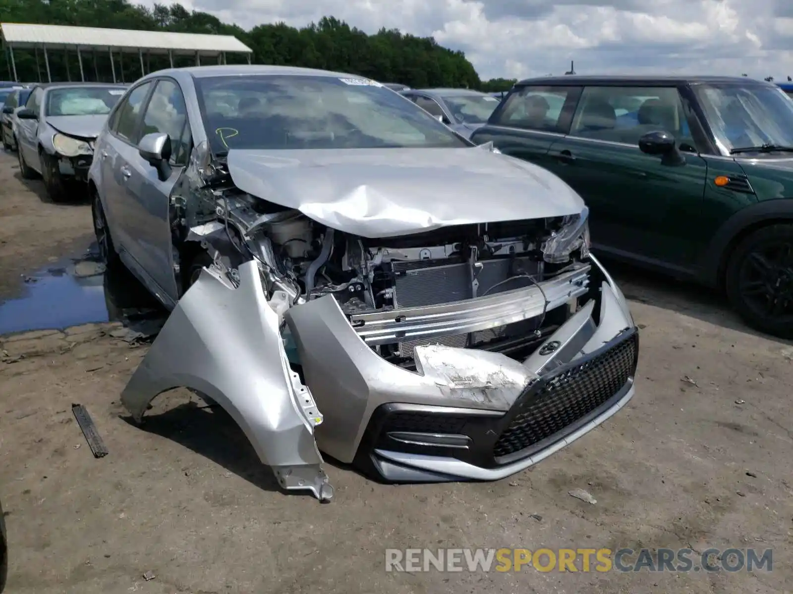 1 Photograph of a damaged car JTDS4RCEXLJ025754 TOYOTA COROLLA 2020