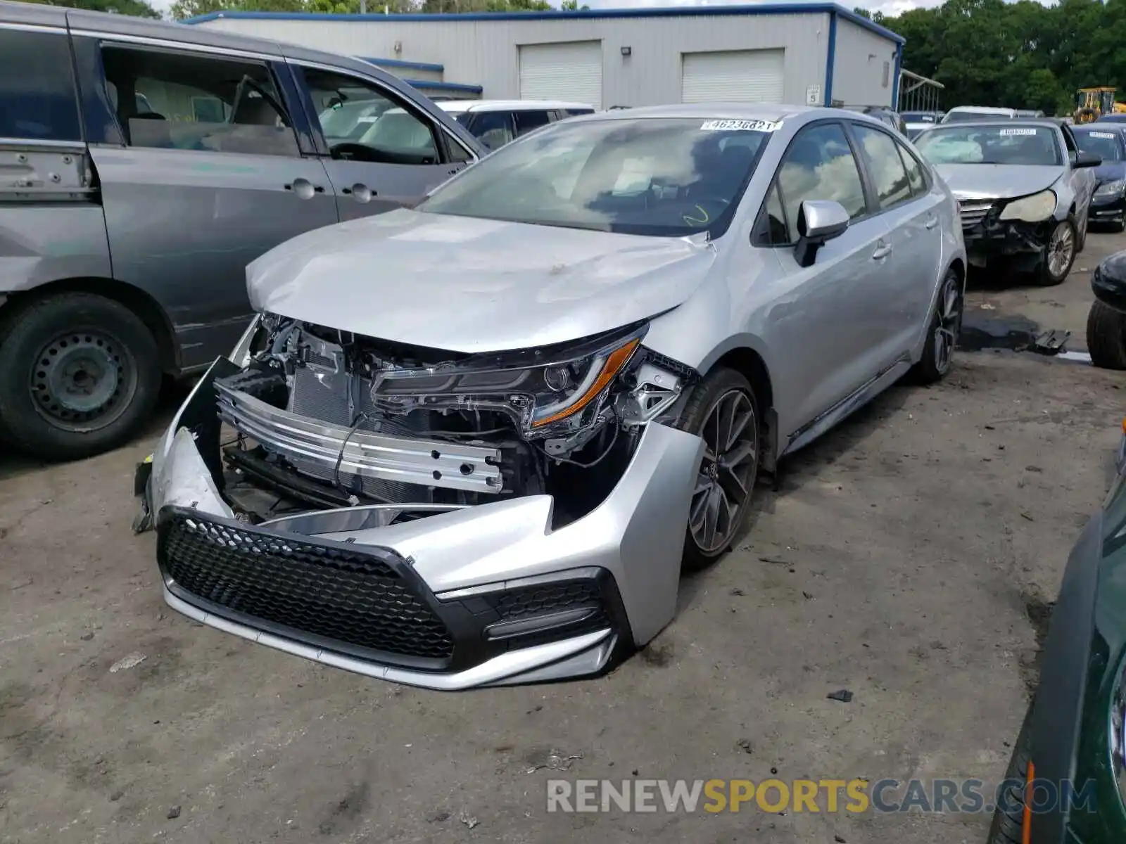 2 Photograph of a damaged car JTDS4RCEXLJ025754 TOYOTA COROLLA 2020