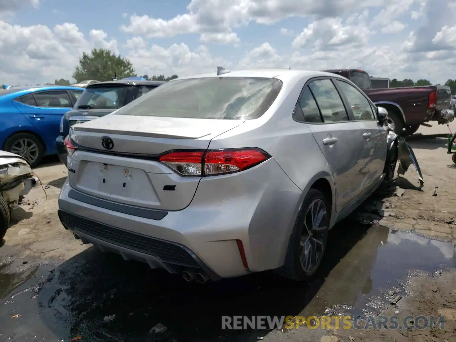 4 Photograph of a damaged car JTDS4RCEXLJ025754 TOYOTA COROLLA 2020