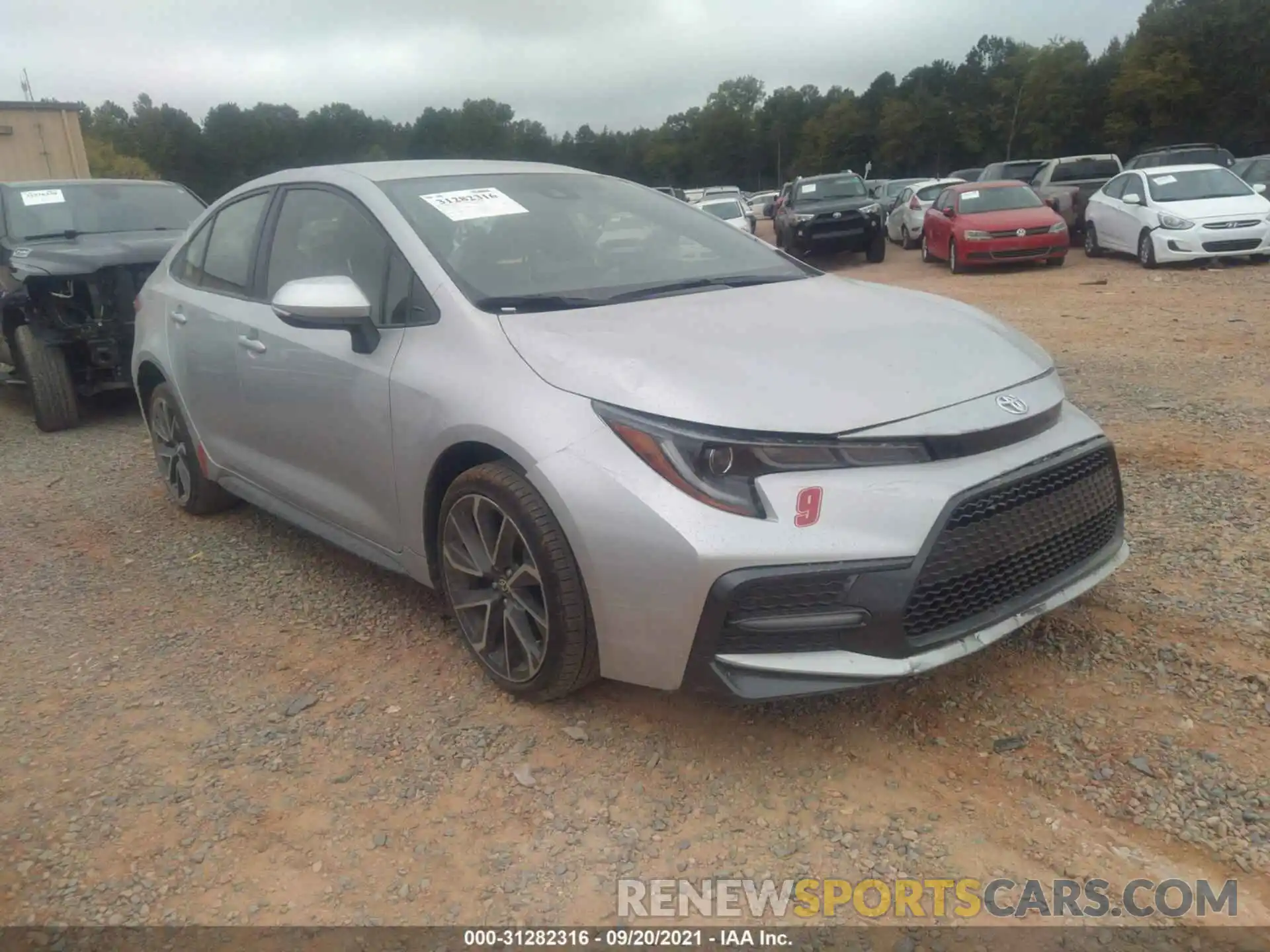 1 Photograph of a damaged car JTDS4RCEXLJ025897 TOYOTA COROLLA 2020