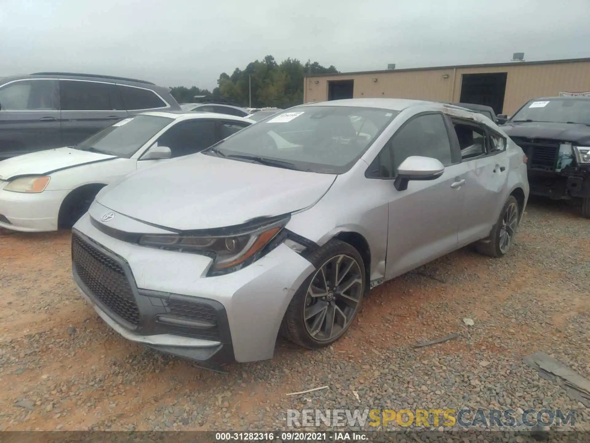 2 Photograph of a damaged car JTDS4RCEXLJ025897 TOYOTA COROLLA 2020