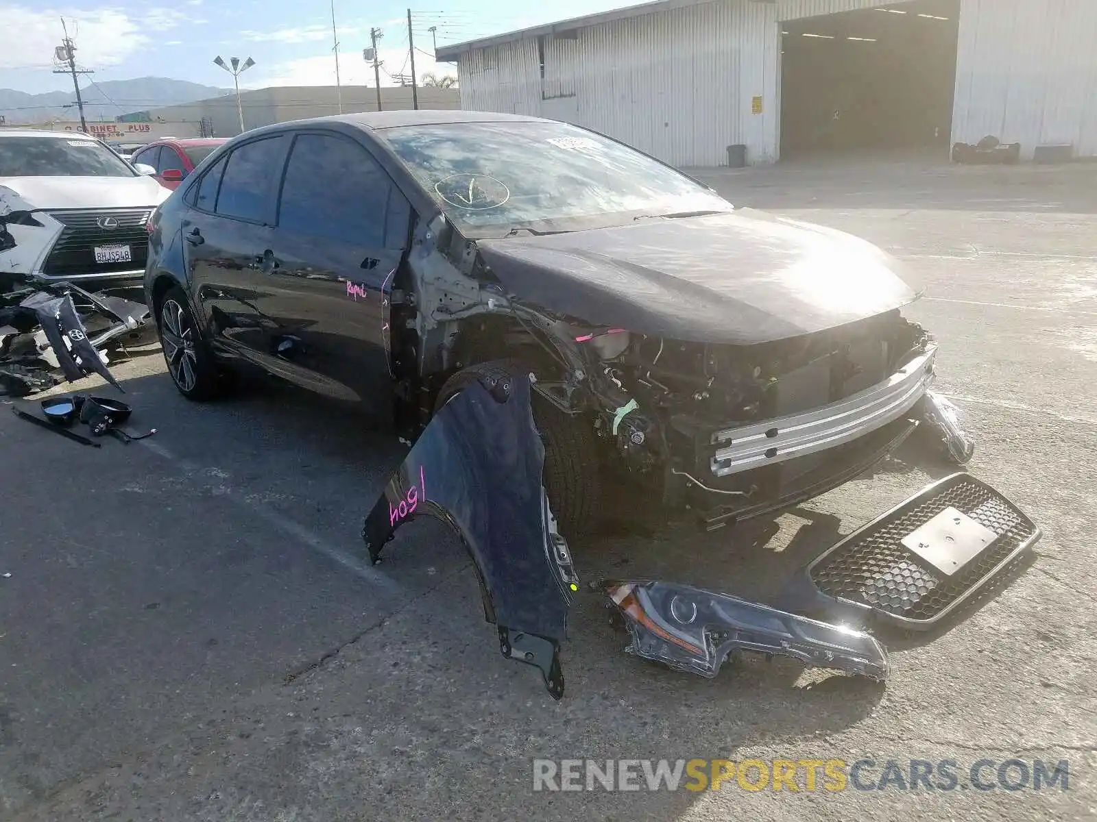 1 Photograph of a damaged car JTDS4RCEXLJ026029 TOYOTA COROLLA 2020