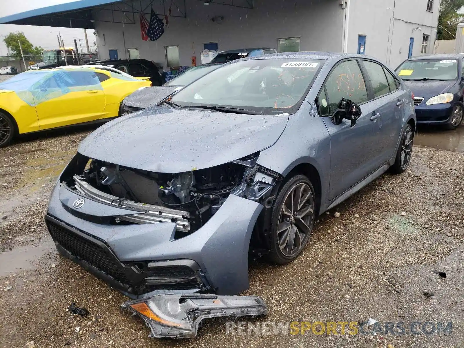 2 Photograph of a damaged car JTDS4RCEXLJ026113 TOYOTA COROLLA 2020