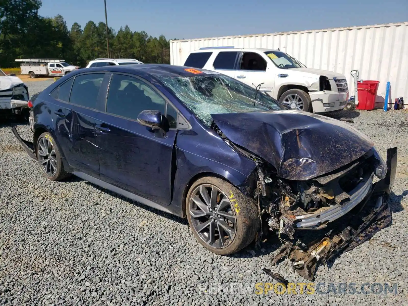 1 Photograph of a damaged car JTDS4RCEXLJ026158 TOYOTA COROLLA 2020