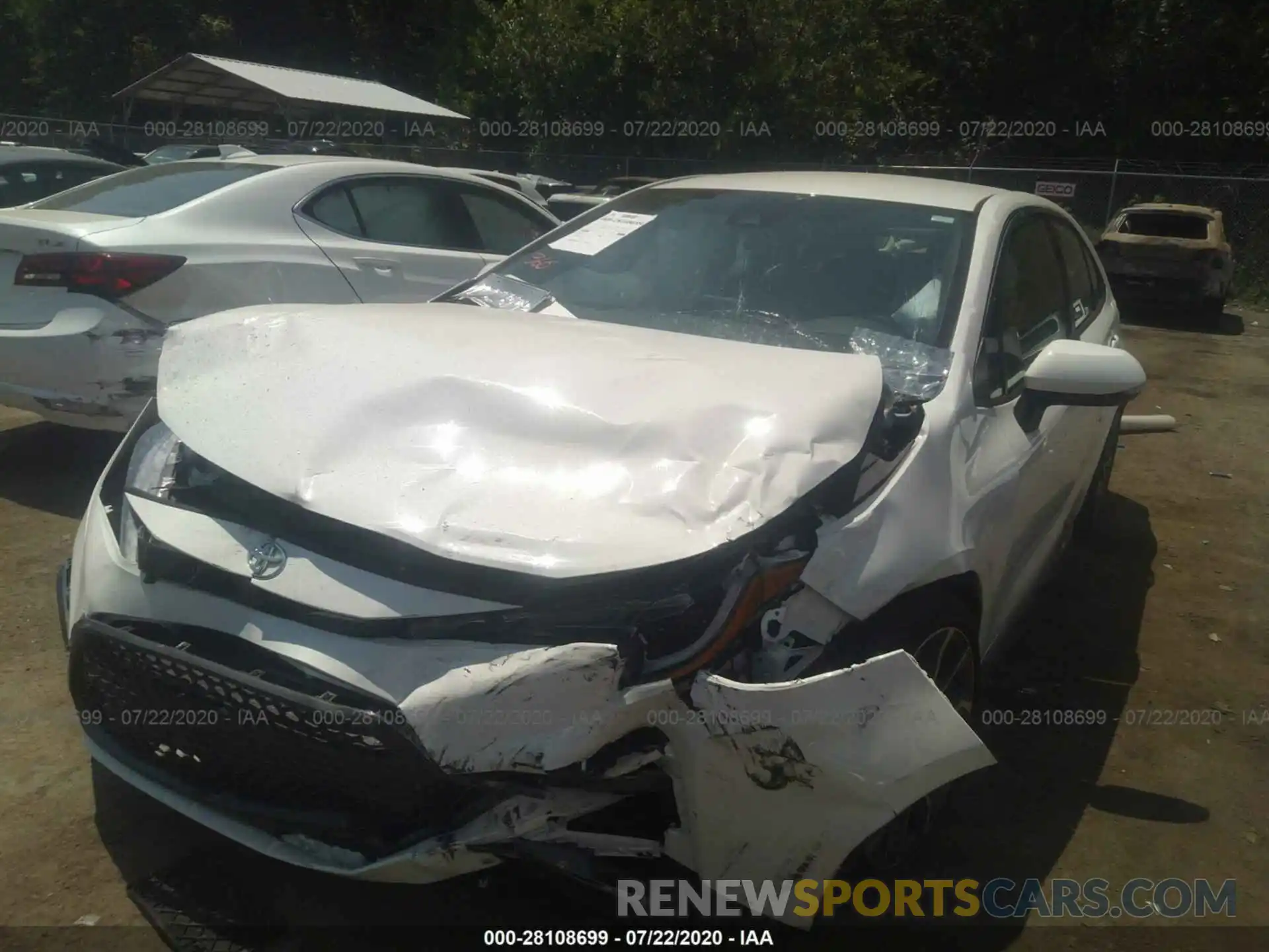 2 Photograph of a damaged car JTDS4RCEXLJ026645 TOYOTA COROLLA 2020