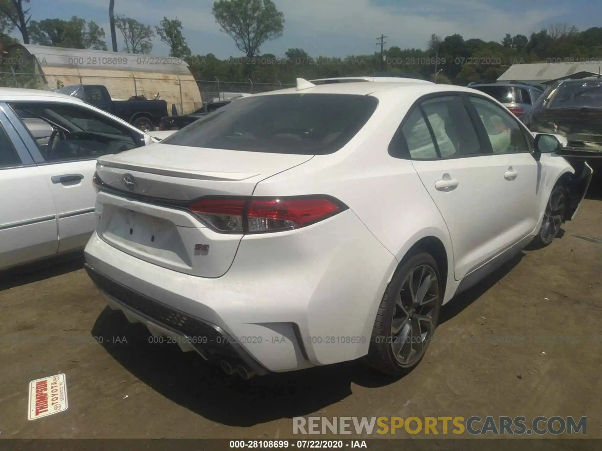 4 Photograph of a damaged car JTDS4RCEXLJ026645 TOYOTA COROLLA 2020