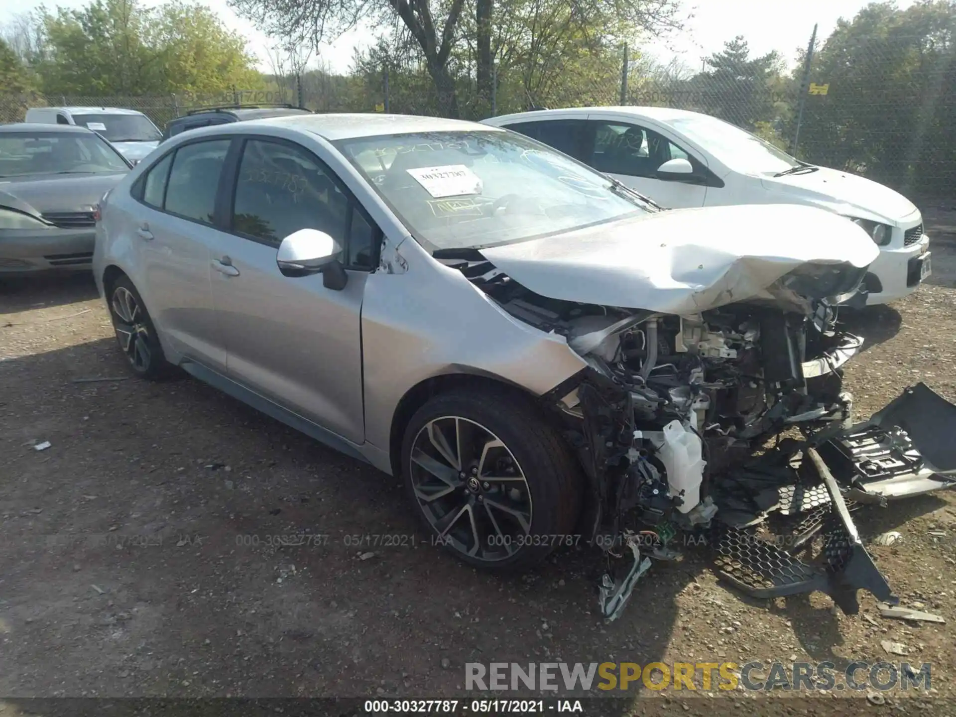 1 Photograph of a damaged car JTDS4RCEXLJ026693 TOYOTA COROLLA 2020