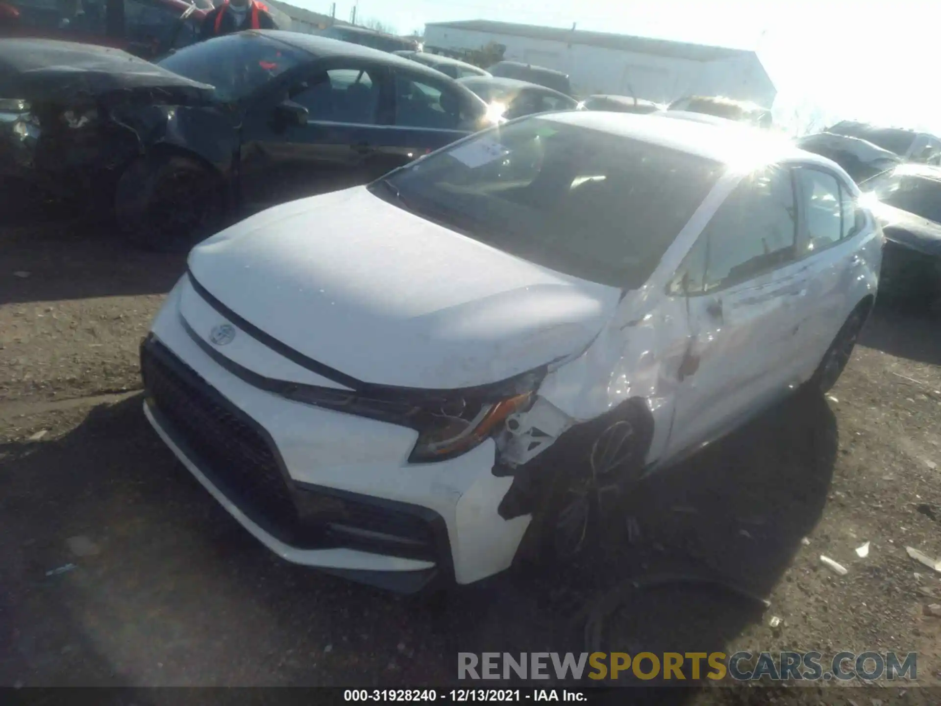 2 Photograph of a damaged car JTDS4RCEXLJ028413 TOYOTA COROLLA 2020