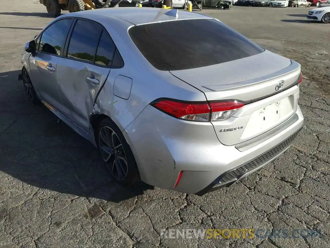 3 Photograph of a damaged car JTDS4RCEXLJ028640 TOYOTA COROLLA 2020