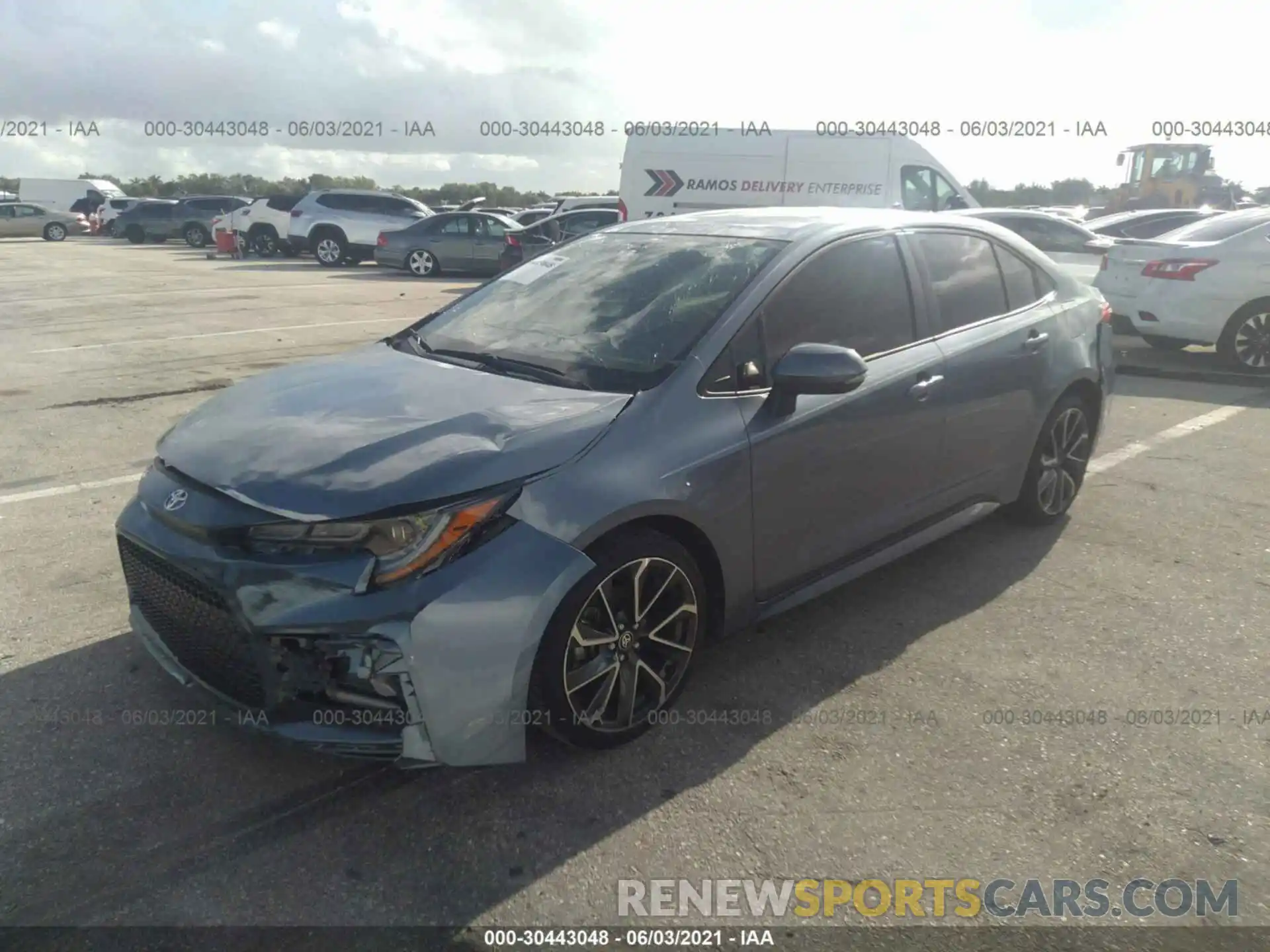 2 Photograph of a damaged car JTDS4RCEXLJ029531 TOYOTA COROLLA 2020