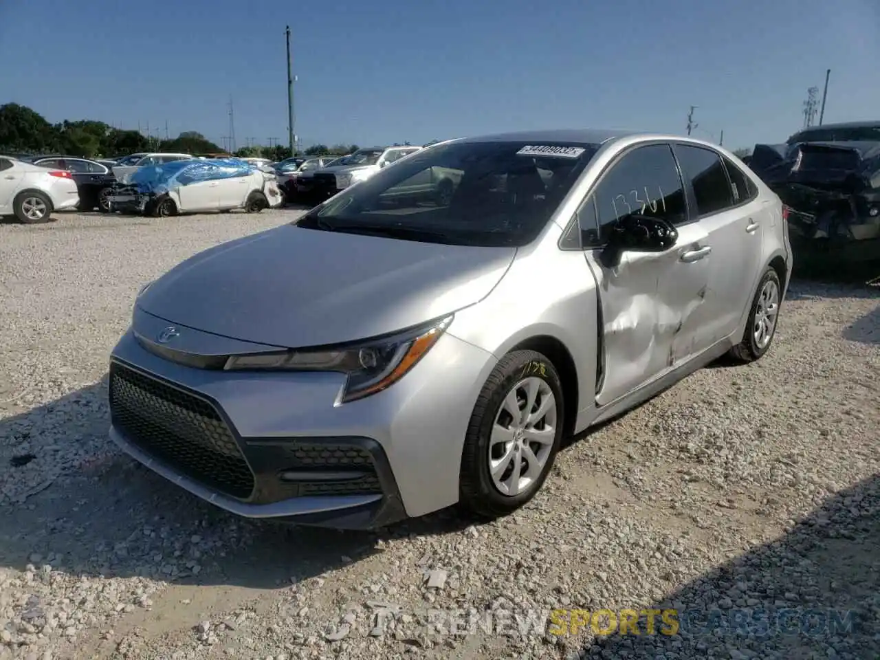 2 Photograph of a damaged car JTDS4RCEXLJ029559 TOYOTA COROLLA 2020