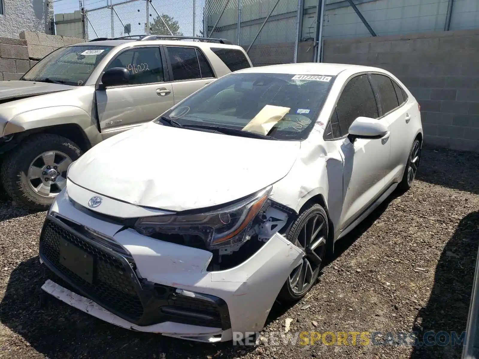 2 Photograph of a damaged car JTDS4RCEXLJ029562 TOYOTA COROLLA 2020