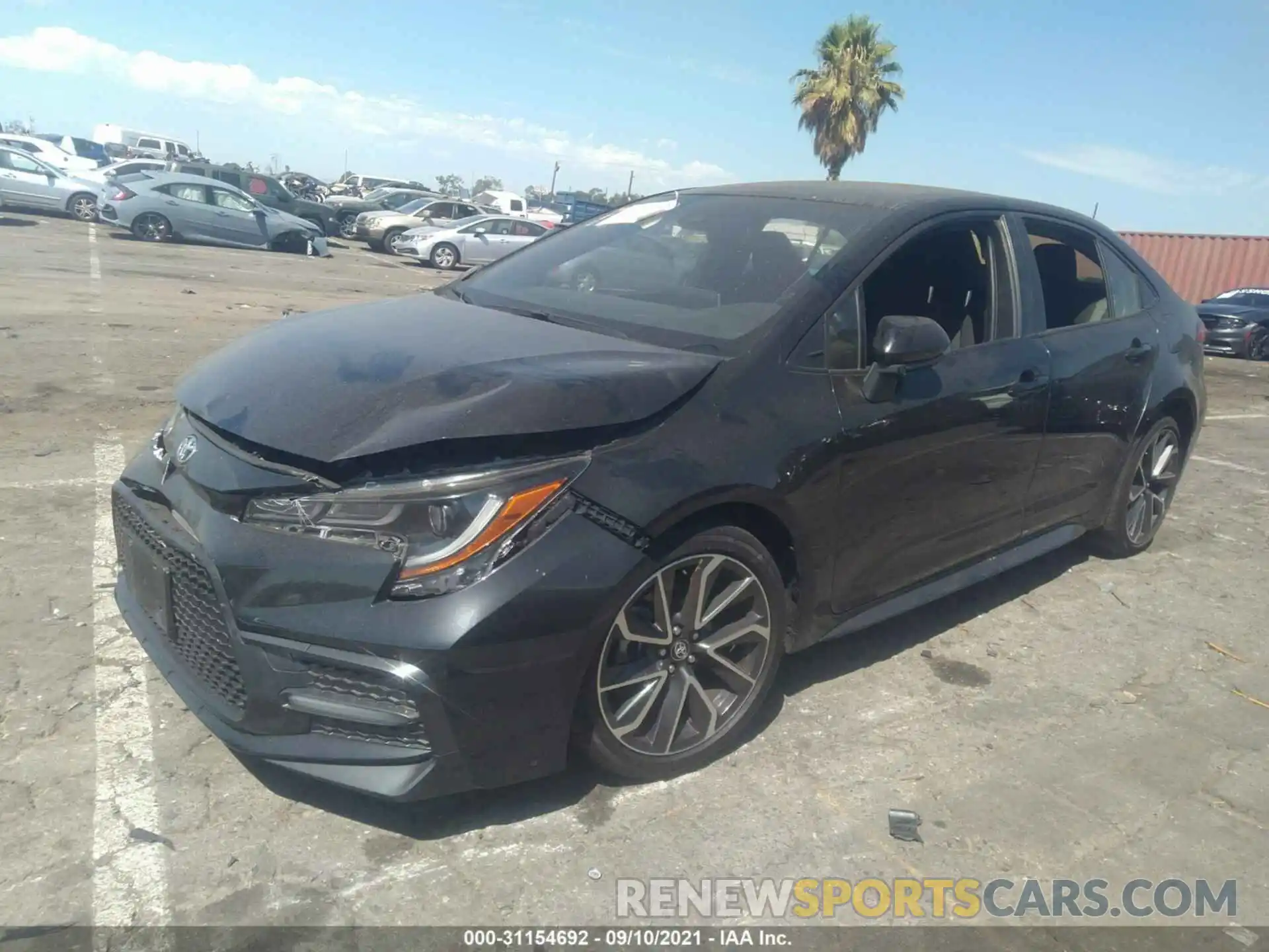 2 Photograph of a damaged car JTDS4RCEXLJ029741 TOYOTA COROLLA 2020