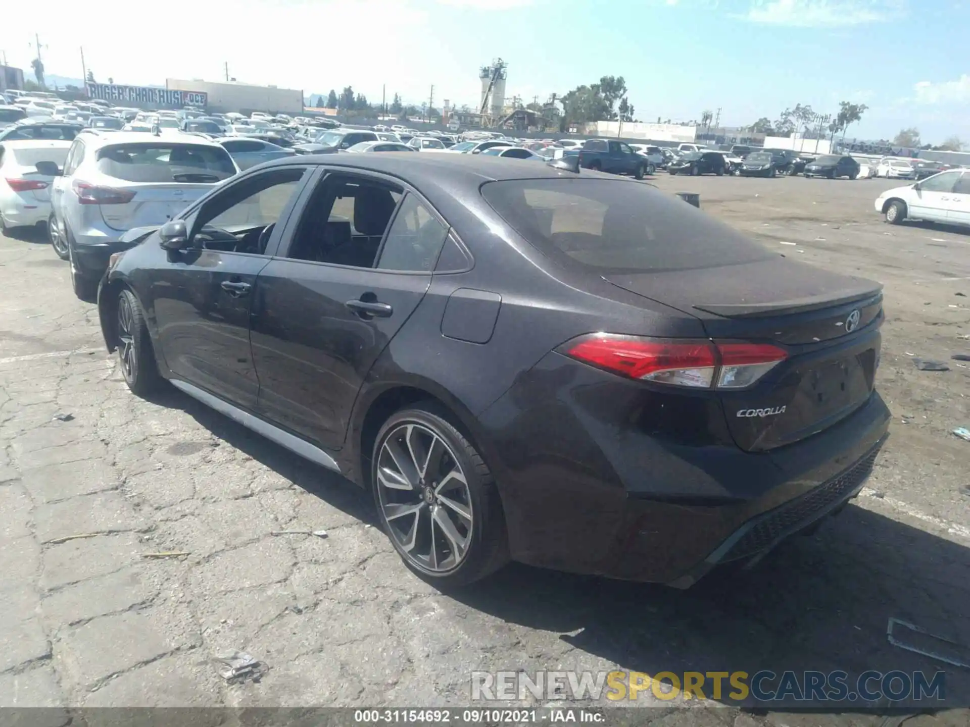 3 Photograph of a damaged car JTDS4RCEXLJ029741 TOYOTA COROLLA 2020