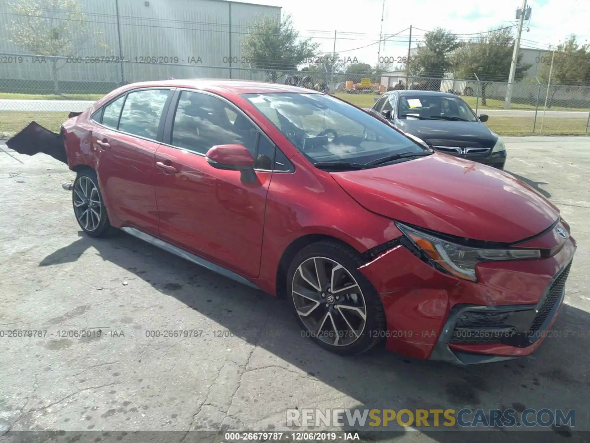 1 Photograph of a damaged car JTDS4RCEXLJ030713 TOYOTA COROLLA 2020