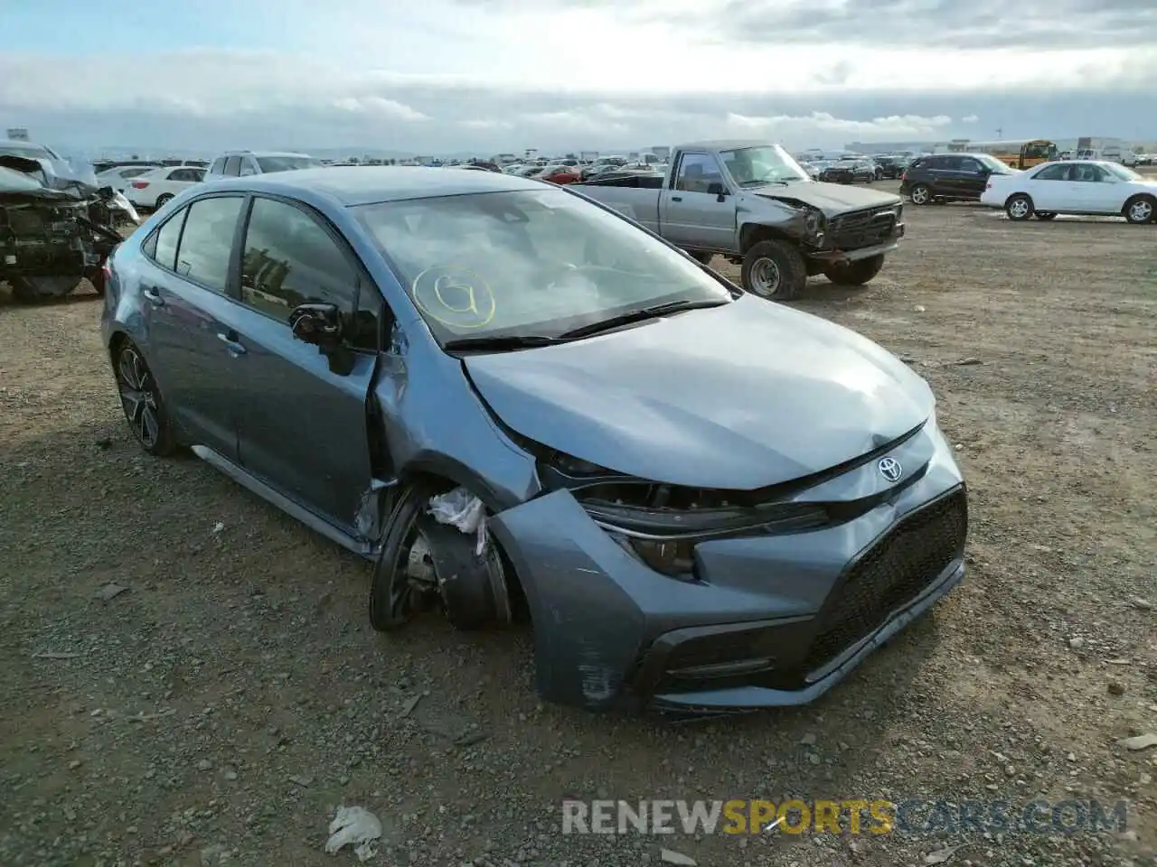 1 Photograph of a damaged car JTDS4RCEXLJ030792 TOYOTA COROLLA 2020