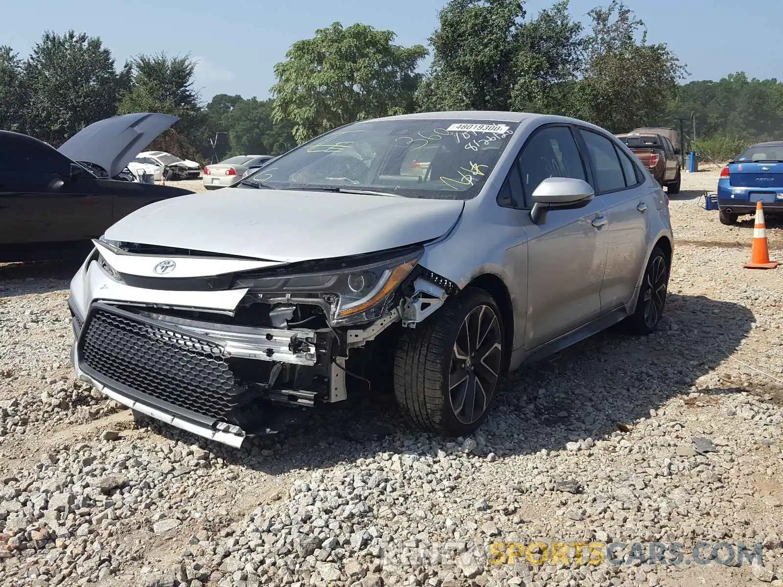 2 Photograph of a damaged car JTDS4RCEXLJ031926 TOYOTA COROLLA 2020