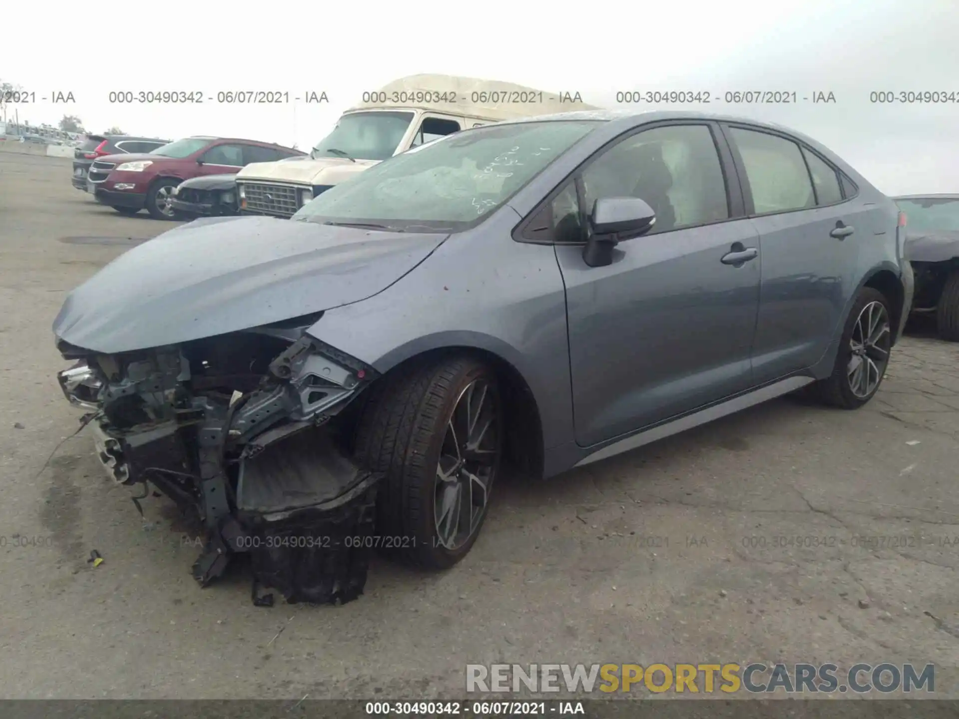 2 Photograph of a damaged car JTDS4RCEXLJ032297 TOYOTA COROLLA 2020