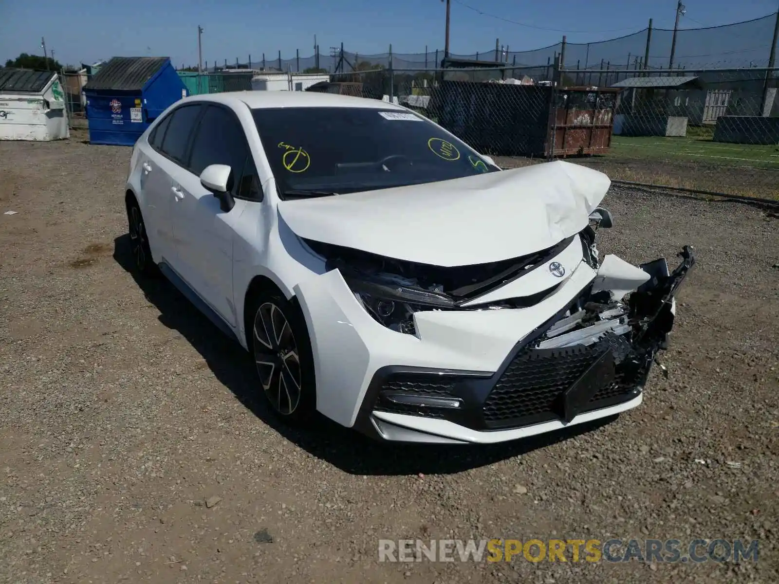 1 Photograph of a damaged car JTDS4RCEXLJ034017 TOYOTA COROLLA 2020