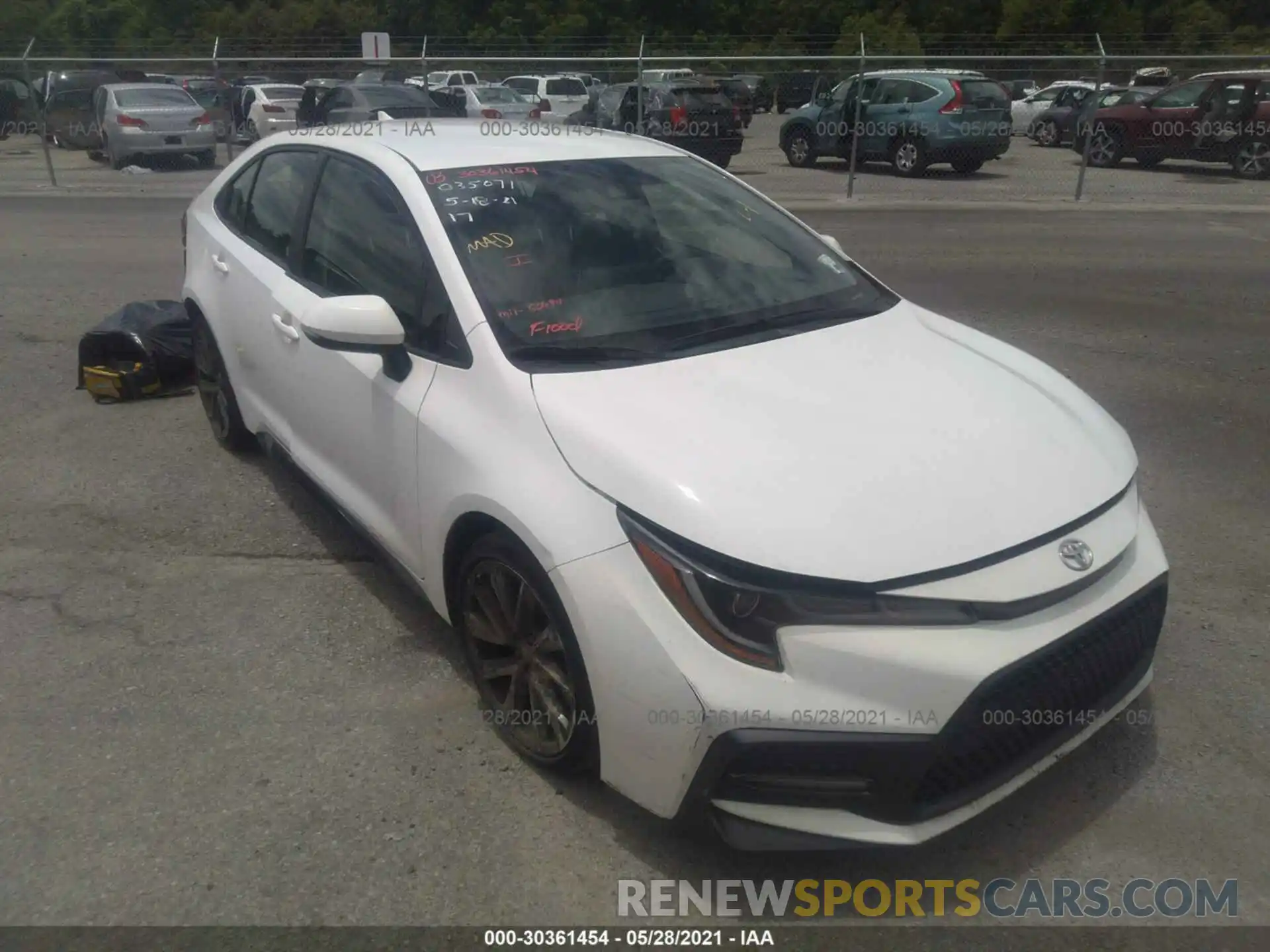 1 Photograph of a damaged car JTDS4RCEXLJ035071 TOYOTA COROLLA 2020