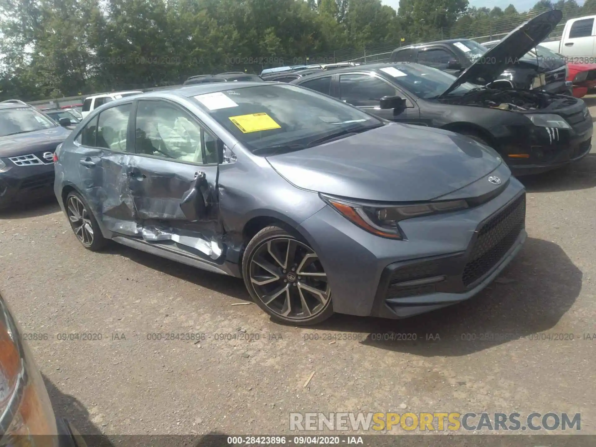 1 Photograph of a damaged car JTDS4RCEXLJ035765 TOYOTA COROLLA 2020