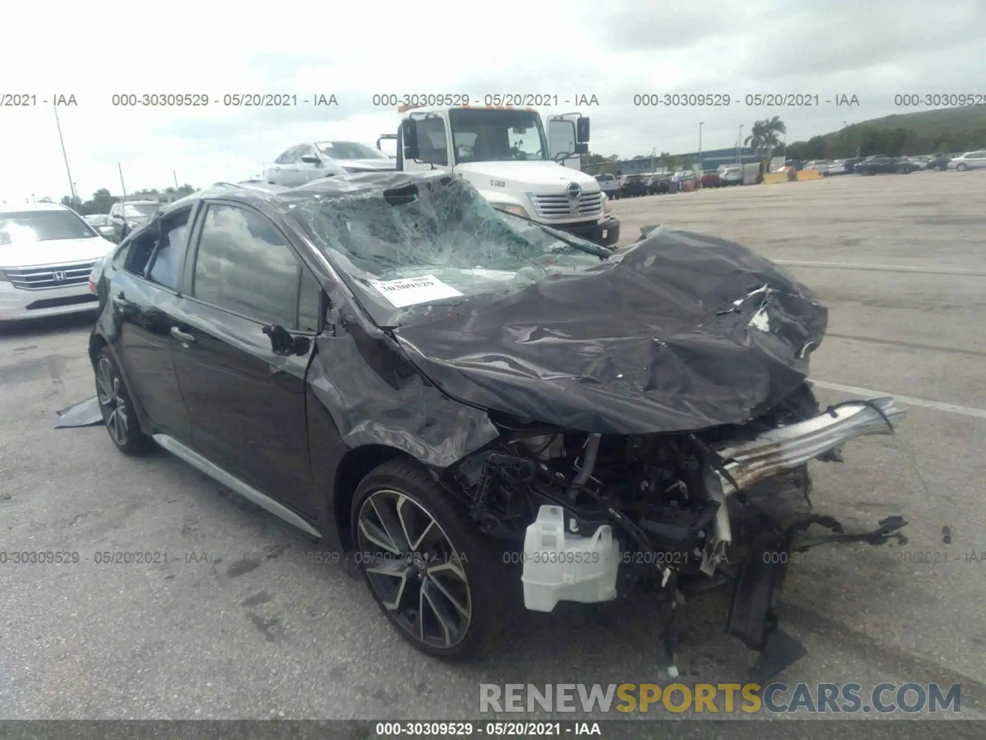 1 Photograph of a damaged car JTDS4RCEXLJ036446 TOYOTA COROLLA 2020