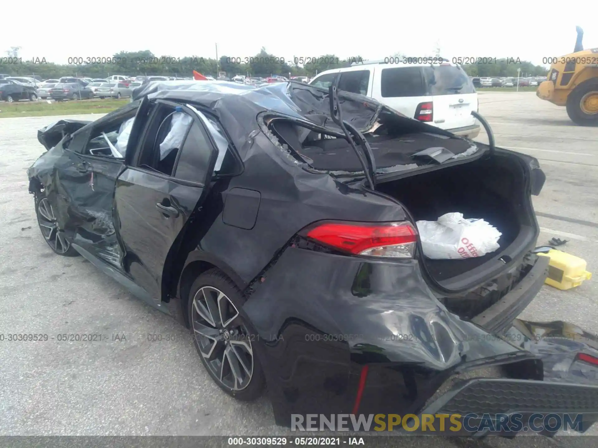 3 Photograph of a damaged car JTDS4RCEXLJ036446 TOYOTA COROLLA 2020