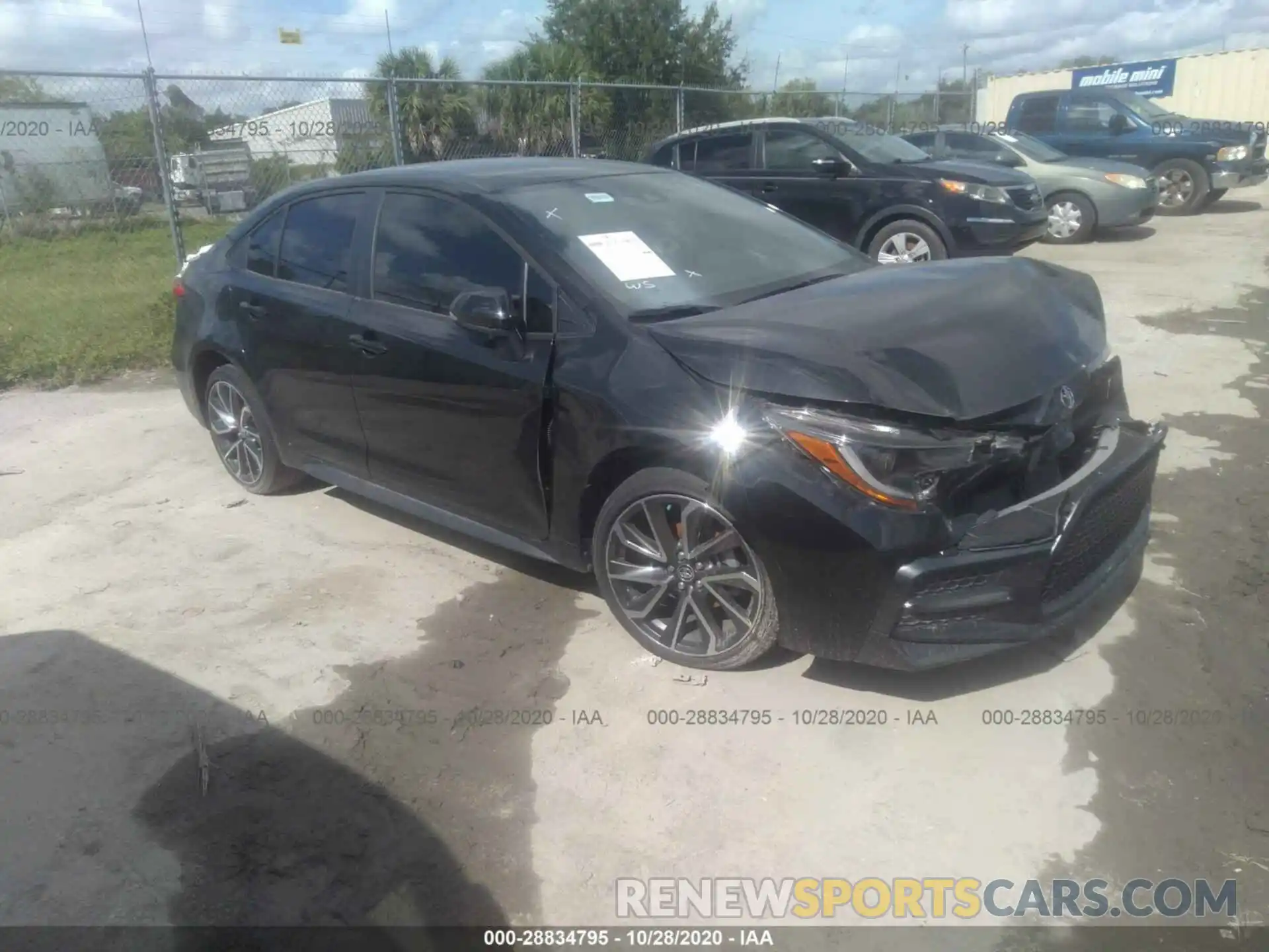 1 Photograph of a damaged car JTDS4RCEXLJ036995 TOYOTA COROLLA 2020