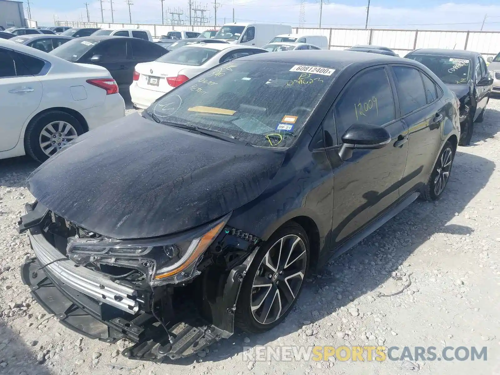 2 Photograph of a damaged car JTDS4RCEXLJ039623 TOYOTA COROLLA 2020